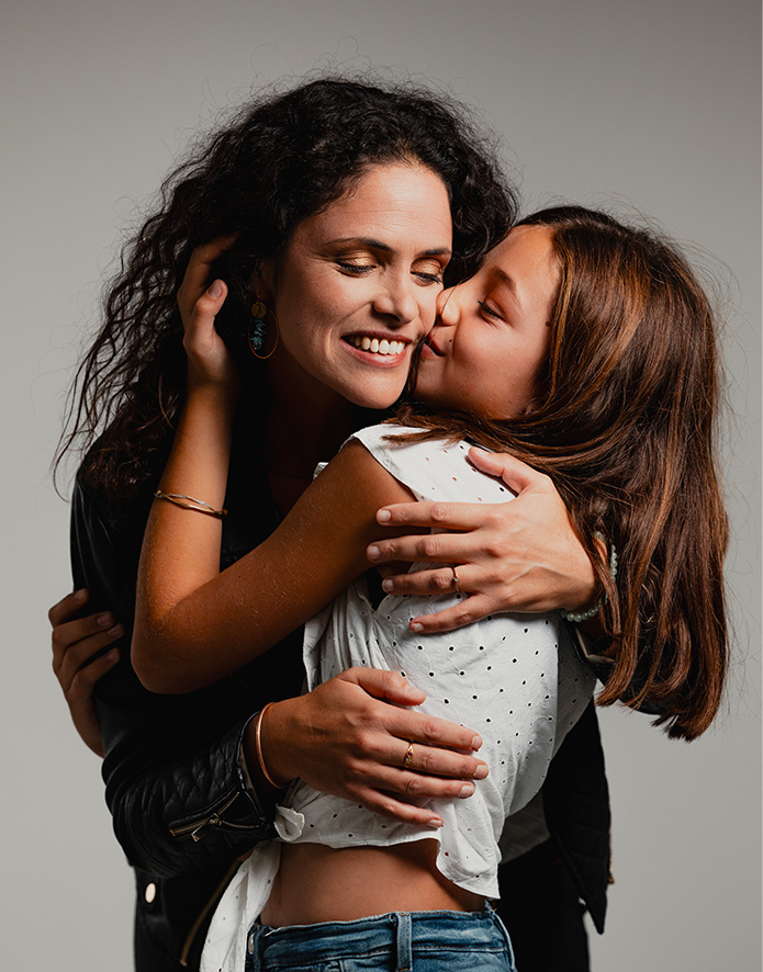 Shooting photo en famille en studio