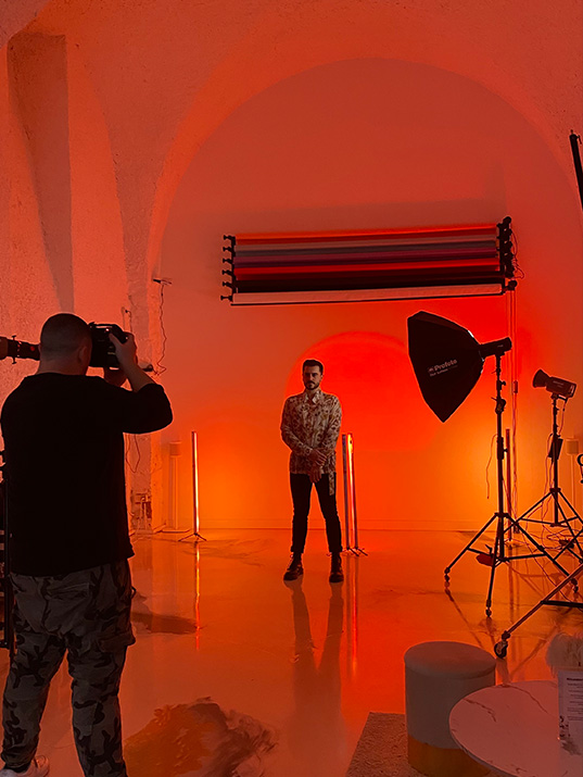 Backstage Shooting Photo En Studio