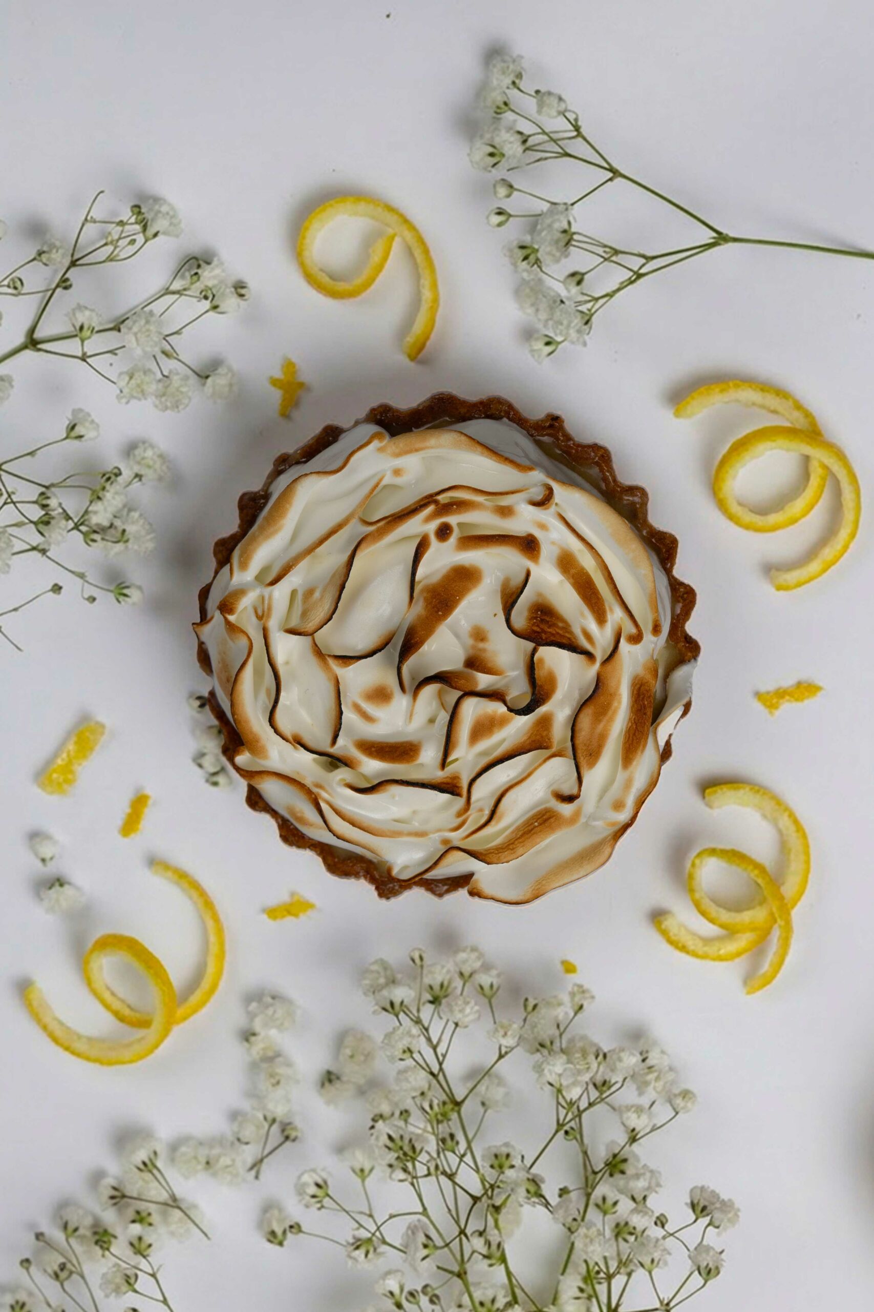 Shooting photo tarte au citron meringuée